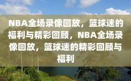 NBA全场录像回放，篮球迷的福利与精彩回顾，NBA全场录像回放，篮球迷的精彩回顾与福利