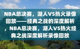 NBA总决赛，湖人VS热火录像回放——经典之战的深度解析，NBA总决赛，湖人VS热火经典之战深度解析录像回放