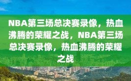 NBA第三场总决赛录像，热血沸腾的荣耀之战，NBA第三场总决赛录像，热血沸腾的荣耀之战