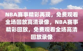 NBA赛事精彩再现，免费观看全场回放高清录像，NBA赛事精彩回放，免费观看全场高清回放录像