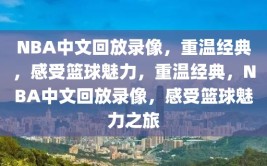 NBA中文回放录像，重温经典，感受篮球魅力，重温经典，NBA中文回放录像，感受篮球魅力之旅