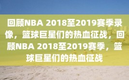 回顾NBA 2018至2019赛季录像，篮球巨星们的热血征战，回顾NBA 2018至2019赛季，篮球巨星们的热血征战