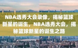 NBA选秀大会录像，揭秘篮球新星的诞生，NBA选秀大会，揭秘篮球新星的诞生之路