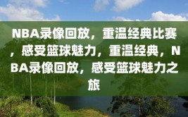 NBA录像回放，重温经典比赛，感受篮球魅力，重温经典，NBA录像回放，感受篮球魅力之旅