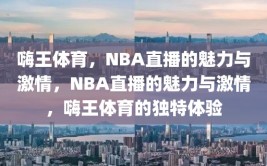 嗨王体育，NBA直播的魅力与激情，NBA直播的魅力与激情，嗨王体育的独特体验