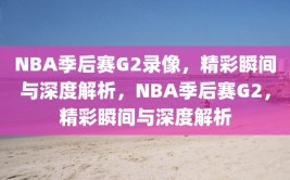 NBA季后赛G2录像，精彩瞬间与深度解析，NBA季后赛G2，精彩瞬间与深度解析