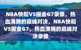 NBA快船VS掘金G7录像，热血沸腾的巅峰对决，NBA快船VS掘金G7，热血沸腾的巅峰对决录像