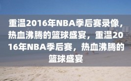 重温2016年NBA季后赛录像，热血沸腾的篮球盛宴，重温2016年NBA季后赛，热血沸腾的篮球盛宴