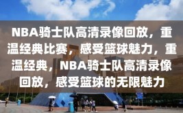 NBA骑士队高清录像回放，重温经典比赛，感受篮球魅力，重温经典，NBA骑士队高清录像回放，感受篮球的无限魅力