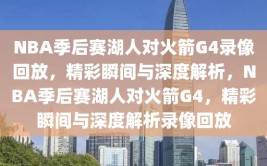 NBA季后赛湖人对火箭G4录像回放，精彩瞬间与深度解析，NBA季后赛湖人对火箭G4，精彩瞬间与深度解析录像回放