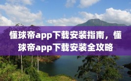 懂球帝app下载安装指南，懂球帝app下载安装全攻略