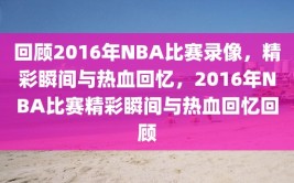 回顾2016年NBA比赛录像，精彩瞬间与热血回忆，2016年NBA比赛精彩瞬间与热血回忆回顾