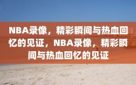 NBA录像，精彩瞬间与热血回忆的见证，NBA录像，精彩瞬间与热血回忆的见证